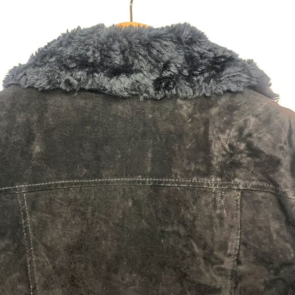 Wilson Leather Button up Faux Fur Jacket Size M - Picture 4 of 6